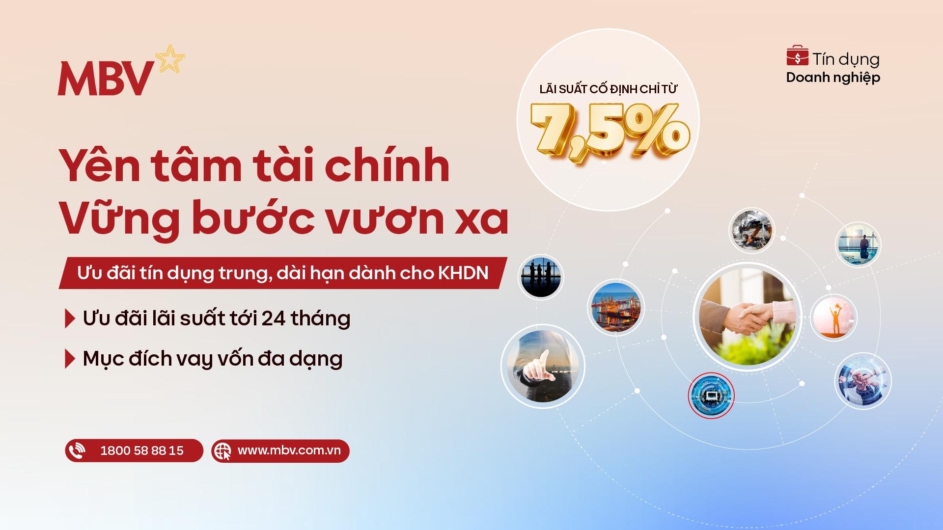 Yên tâm tài chính, vững bước vươn xa với lãi vay dài hạn chỉ từ 7,5%/năm