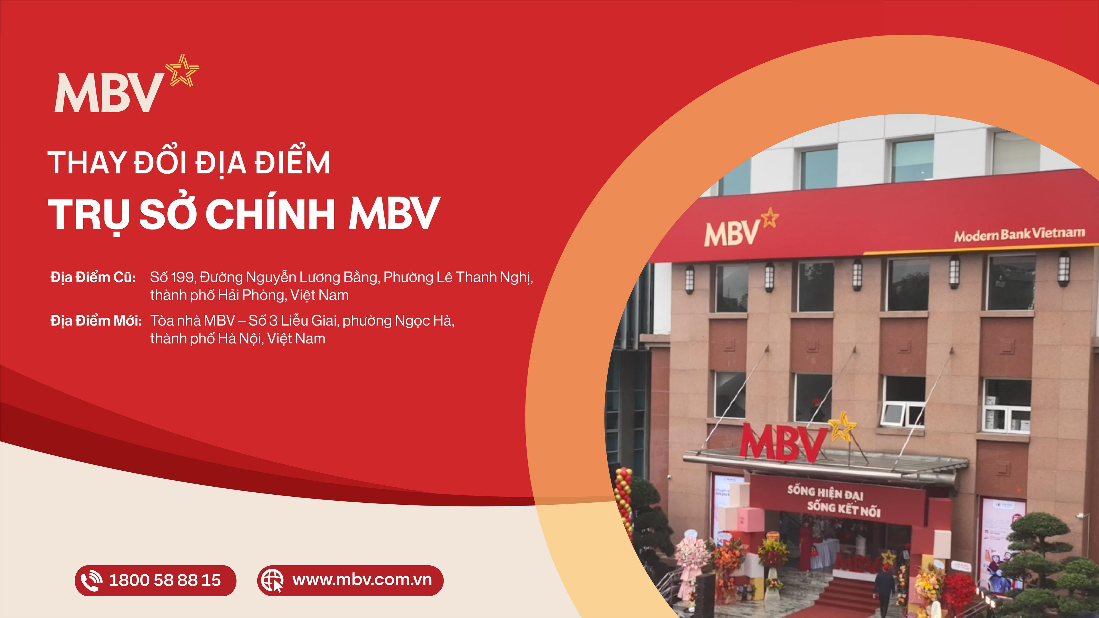 Ngân hàng MBV chuyển trụ sở chính về Tòa nhà 3 Liễu Giai – sẵn sàng cho hành trình phát triển mới