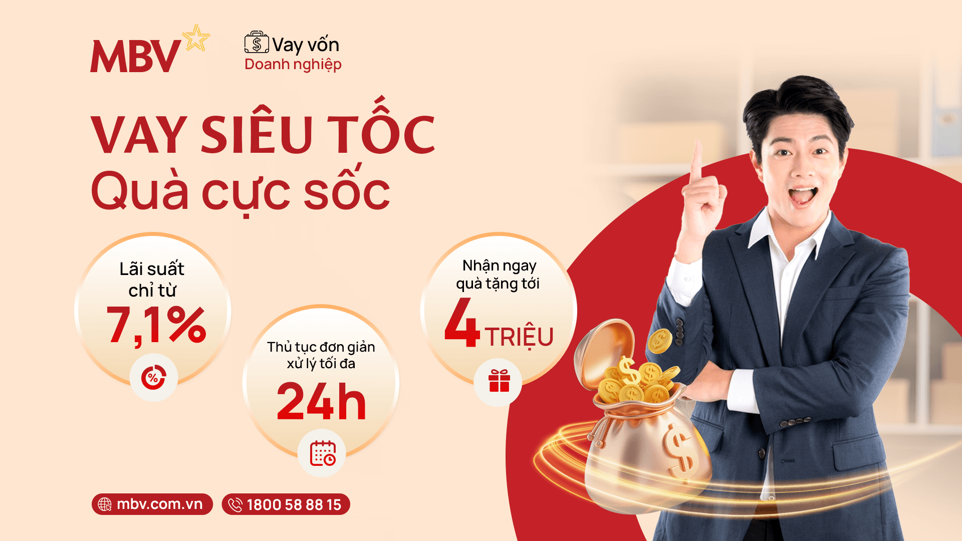Vay vốn tại MBV: Lãi siêu thấp, vay siêu tốc, quà cực sốc!