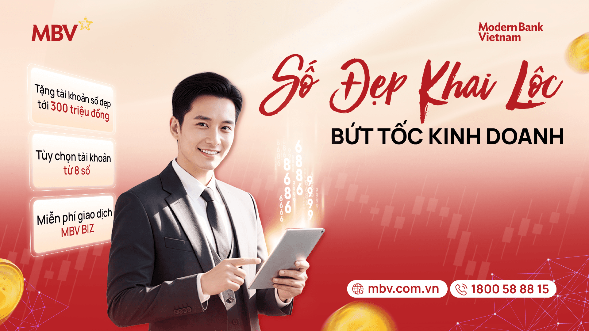 Tặng tài khoản số đẹp trị giá tới 300 triệu đồng cho doanh nghiệp
