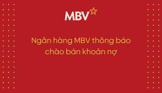 Thông báo chào bán khoản nợ